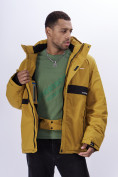 Купить Горнолыжная куртка мужская горчичного цвета 88817G, фото 15