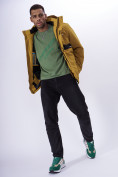 Купить Горнолыжная куртка мужская горчичного цвета 88817G, фото 17