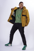 Купить Горнолыжная куртка мужская горчичного цвета 88817G, фото 18