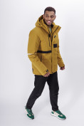 Купить Горнолыжная куртка мужская горчичного цвета 88817G, фото 3