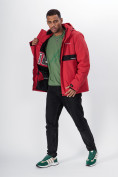 Купить Горнолыжная куртка мужская красного цвета 88817Kr, фото 16