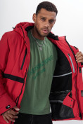 Купить Горнолыжная куртка мужская красного цвета 88817Kr, фото 19