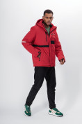 Купить Горнолыжная куртка мужская красного цвета 88817Kr, фото 3
