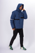 Купить Горнолыжная куртка мужская синего цвета 88817S, фото 7
