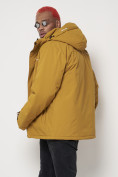 Купить Горнолыжная куртка мужская горчичного цвета 88818G, фото 16