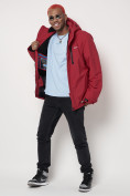 Купить Горнолыжная куртка мужская красного цвета 88818Kr, фото 19