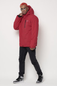 Купить Горнолыжная куртка мужская красного цвета 88818Kr, фото 2