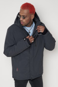 Купить Горнолыжная куртка мужская темно-серого цвета 88818TC, фото 11