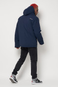 Купить Горнолыжная куртка мужская темно-синего цвета 88818TS, фото 4