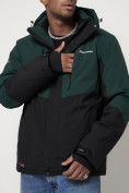 Купить Горнолыжная куртка мужская темно-зеленого цвета 88819TZ, фото 16