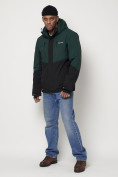 Купить Горнолыжная куртка мужская темно-зеленого цвета 88819TZ, фото 2