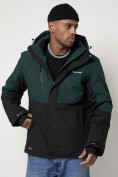 Купить Горнолыжная куртка мужская темно-зеленого цвета 88819TZ, фото 6