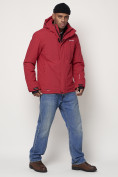 Купить Горнолыжная куртка мужская красного цвета 88820Kr, фото 3