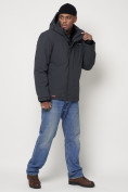 Купить Горнолыжная куртка мужская темно-серого цвета 88820TC, фото 3