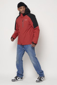 Купить Горнолыжная куртка мужская оранжевого цвета 88821O, фото 2