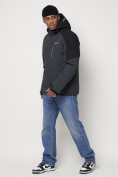 Купить Горнолыжная куртка мужская темно-серого цвета 88821TC, фото 2