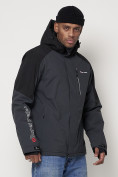 Купить Горнолыжная куртка мужская темно-серого цвета 88821TC, фото 6