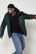 Купить Горнолыжная куртка мужская темно-зеленого цвета 88821TZ, фото 14