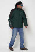 Купить Горнолыжная куртка мужская темно-зеленого цвета 88821TZ, фото 3