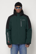 Купить Горнолыжная куртка мужская темно-зеленого цвета 88821TZ, фото 6