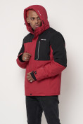 Купить Горнолыжная куртка мужская красного цвета 88822Kr, фото 10