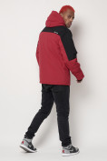 Купить Горнолыжная куртка мужская красного цвета 88822Kr, фото 4