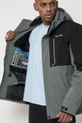 Купить Горнолыжная куртка мужская серого цвета 88822Sr, фото 11
