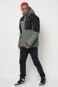 Купить Горнолыжная куртка мужская серого цвета 88822Sr, фото 2