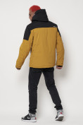Купить Горнолыжная куртка мужская горчичного цвета 88823G, фото 4