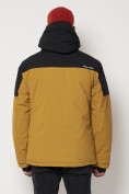 Купить Горнолыжная куртка мужская горчичного цвета 88823G, фото 8