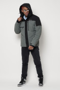 Купить Горнолыжная куртка мужская серого цвета 88823Sr, фото 14