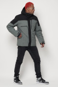 Купить Горнолыжная куртка мужская серого цвета 88823Sr, фото 3