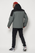 Купить Горнолыжная куртка мужская серого цвета 88823Sr, фото 4