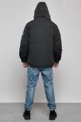 Купить Куртка мужская зимняя с капюшоном молодежная черного цвета 88905Ch, фото 4