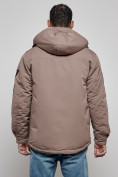 Купить Куртка мужская зимняя с капюшоном молодежная коричневого цвета 88905K, фото 20