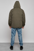 Купить Куртка мужская зимняя с капюшоном молодежная цвета хаки 88905Kh, фото 20