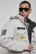 Купить Куртка мужская зимняя с капюшоном молодежная серого цвета 88905Sr, фото 12