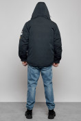 Купить Куртка мужская зимняя с капюшоном молодежная темно-синего цвета 88905TS, фото 5
