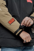 Купить Куртка мужская зимняя с капюшоном молодежная черного цвета 88906Ch, фото 11