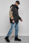 Купить Куртка мужская зимняя с капюшоном молодежная черного цвета 88906Ch, фото 3