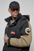 Купить Куртка мужская зимняя с капюшоном молодежная черного цвета 88906Ch, фото 9