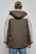 Купить Куртка мужская зимняя с капюшоном молодежная цвета хаки 88906Kh, фото 20