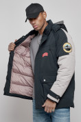 Купить Куртка мужская зимняя с капюшоном молодежная темно-синего цвета 88906TS, фото 16