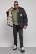 Купить Куртка мужская зимняя с капюшоном молодежная черного цвета 88911Ch, фото 12