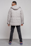 Купить Куртка мужская зимняя с капюшоном молодежная серого цвета 88911Sr, фото 9