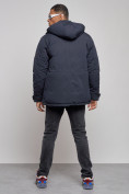 Купить Куртка мужская зимняя с капюшоном молодежная темно-синего цвета 88911TS, фото 4