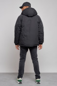 Купить Куртка мужская зимняя с капюшоном молодежная черного цвета 88915Ch, фото 4
