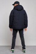 Купить Куртка мужская зимняя с капюшоном молодежная темно-синего цвета 88915TS, фото 4