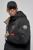 Купить Куртка мужская зимняя с капюшоном молодежная черного цвета 88917Ch, фото 10