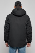 Купить Куртка мужская зимняя с капюшоном молодежная черного цвета 88917Ch, фото 4